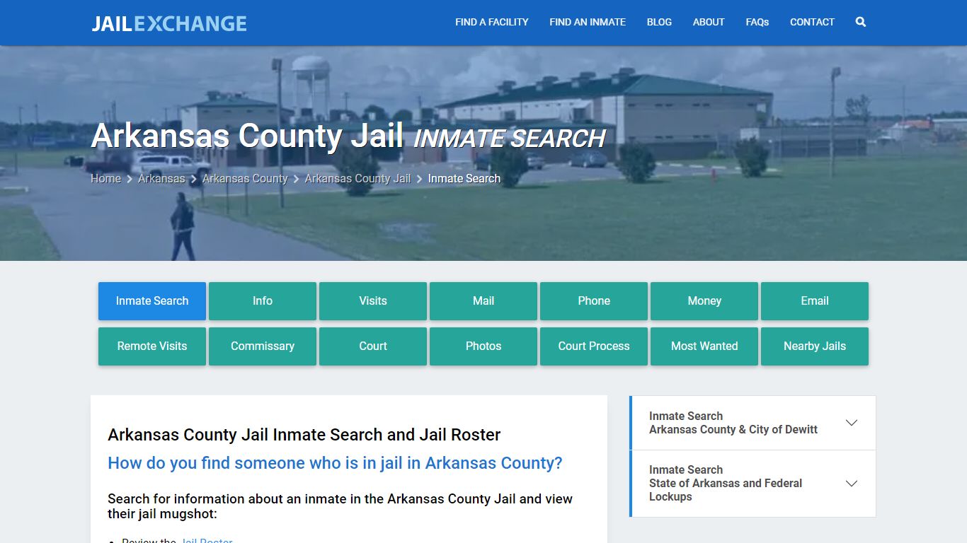 Inmate Search: Roster & Mugshots - Arkansas County Jail, AR