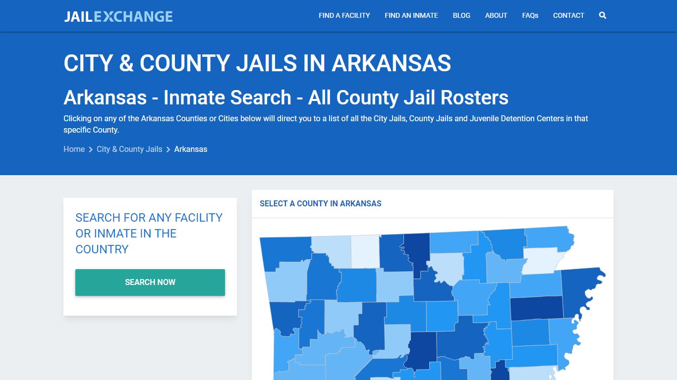 Inmate Search - Arkansas County Jails | Jail Exchange